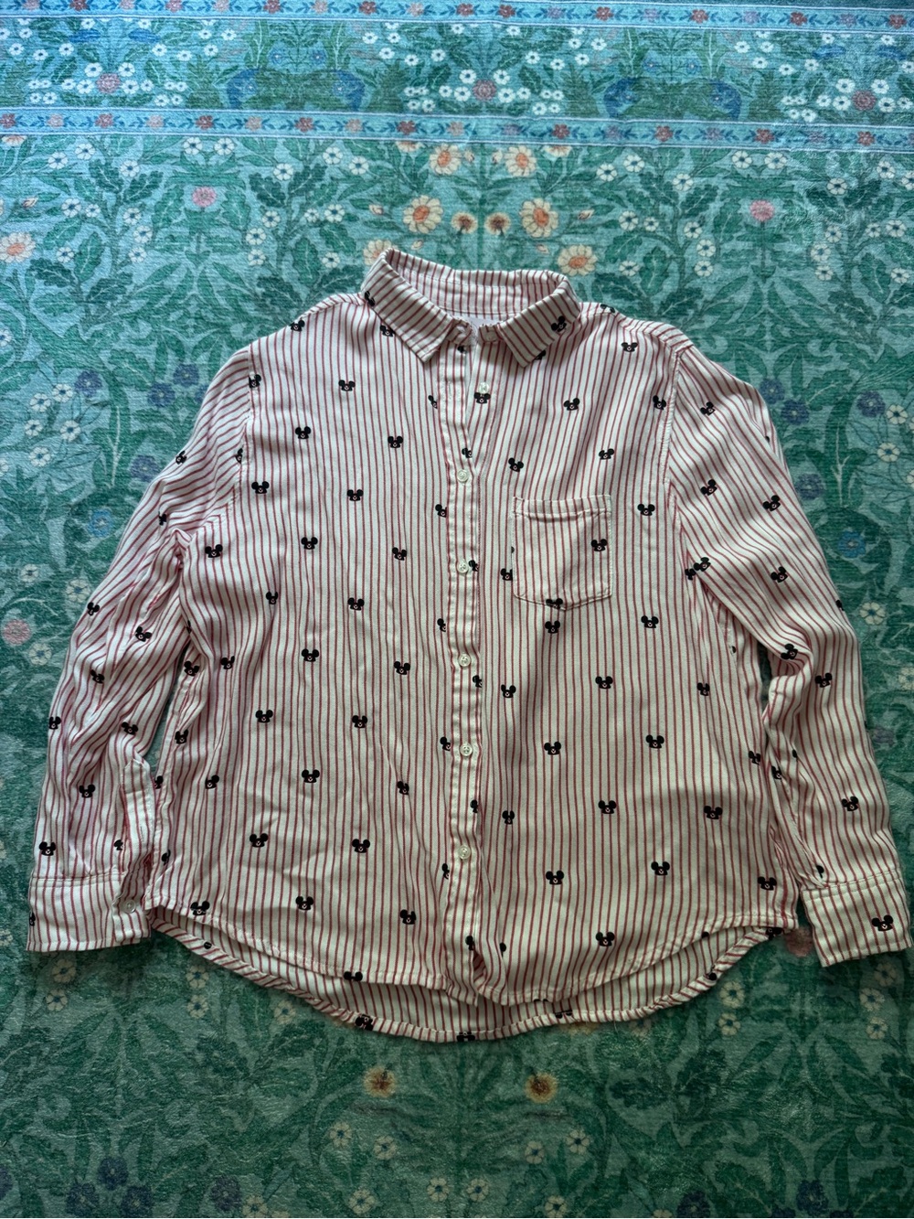 Mickey Mouse ear hat patterned shirt